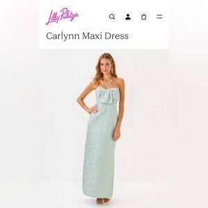 Lilly Pulitzer Carlynn Maxi Ditsy Daisy Brocade Dress